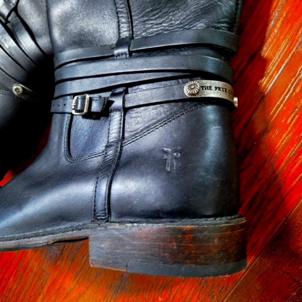 Frye Shirley OTK Leather Boots 7M Brown Riding Western Classic Tall Knee High - Picture 9 of 9